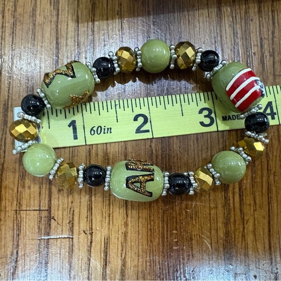 Alex and Ani Sterling Silver Army Bracelet & Stretch Beaded Army Bracelet EUC - Picture 11 of 11